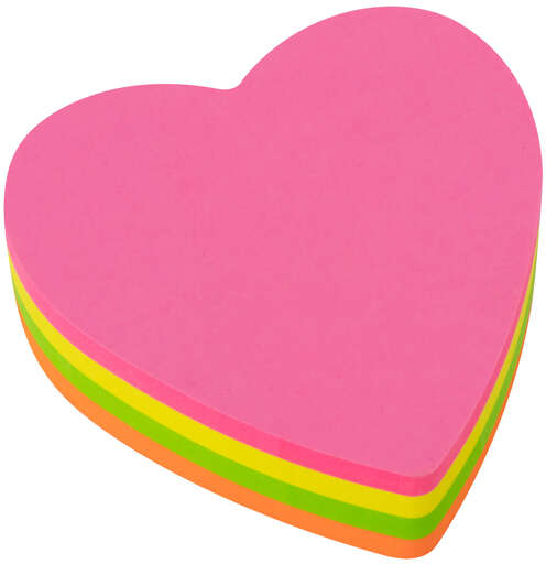 Imagen extra Apli Notas Adhesivas Corazon 70x70mm. Colores surtidos (se envia al azar)