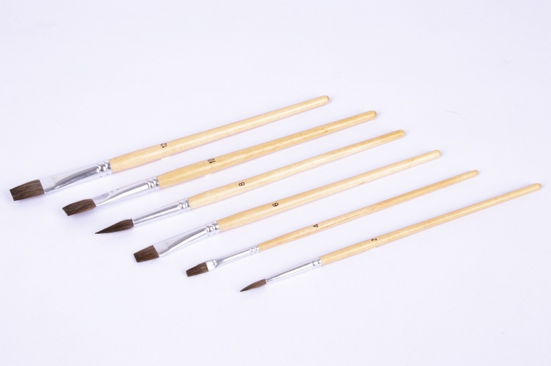 Imagen extra Apli Pack de 6 Pinceles de Madera para Niños