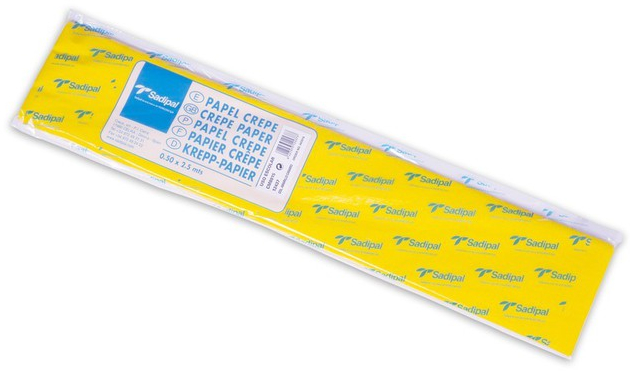 Sadipal PACK de 10 Papeles crespon Amarillo de 50cm x 2m (Papel pinocho crepe)