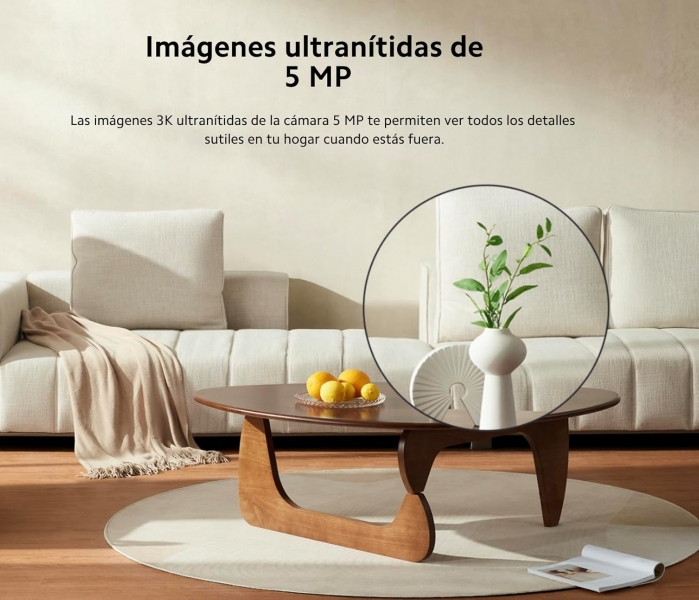 Imagen extra Xiaomi Smart Camera C500 Pro Camara Vigilancia 3K HDR 5MP WiFi Bluetooth - Vista 360º - Deteccion de Mascotas