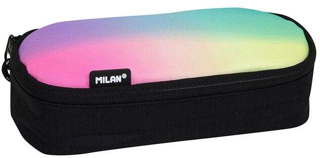 Milan Sunset Estuche Portatodo Ovalado - 20.5x9x5.5cm - Negro