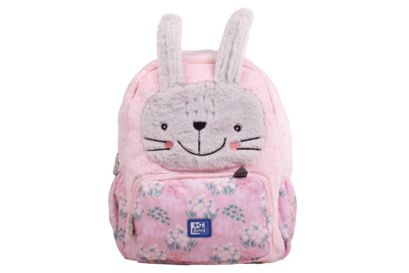 Oxford Kids Mochila Infantil 8.5L Tacto Suave Peluche - de Conejo Bunbun - para Niños Pequeños 