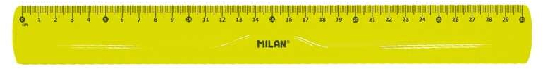 Imagen extra Milan Pack de 4 Reglas Flexibles - Regla, Escuadra, Cartabon y Transportador - Amarillo