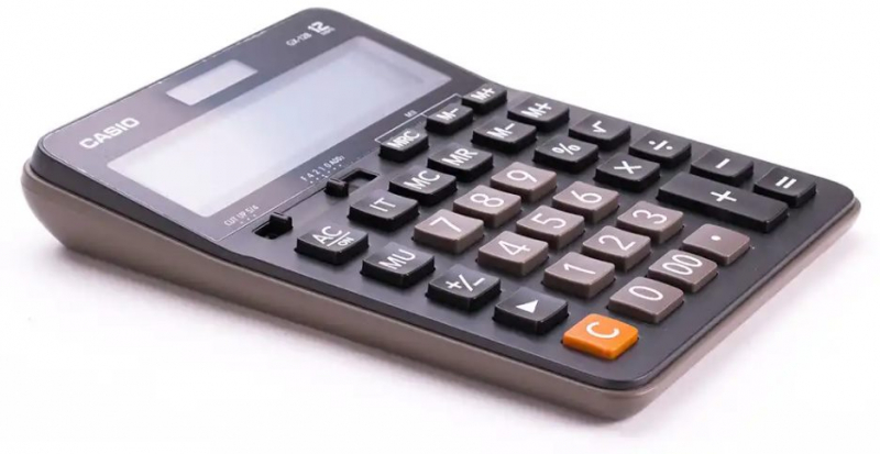 Imagen extra Casio GX-12B Calculadora grande de Escritorio (21x16cm aprox) - 12 Digitos - Solar y Pilas. Blanco