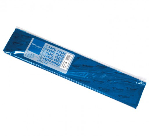 Sadipal PACK de 10 Papeles crespon Azul marino de 50cm x 2m (Papel pinocho crepe)