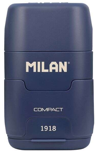 Imagen extra Milan Compact Serie 1918 Afilaborra Compact con 2 Gomas de Borrar - Sacapuntas Doble