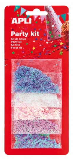 Apli Confeti en Forma de Corazones - Blanco