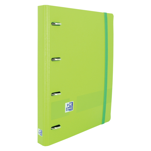 Oxford Live & Go A4+ Polyfoam Europeanbinder - Lomo de 45mm - Anillas de 4Dx35mm - Recambio 5x5 - Verde