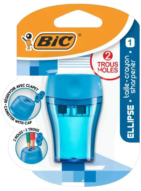 Imagen extra Bic Ellipse Sacapuntas con deposito - 2 Orificios. Color aleatorio