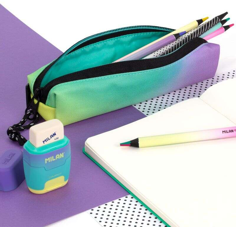 Imagen extra Milan Sunset Estuche Portatodo Mini Redondo - 20,5x4,5x5cm - Turquesa