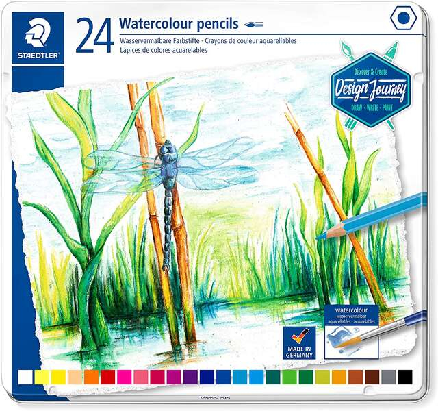 Staedtler 146 10C - CAJA 24 Lapices de Colores Acuarelables