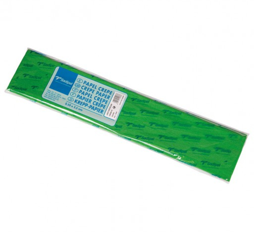 Sadipal PACK de 10 Papeles crespon Verde lima de 50cm x 2m (Papel pinocho crepe)