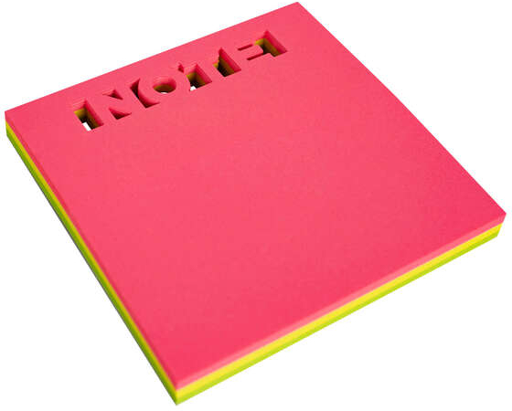 Imagen extra Notas Adhesivas Troquelado Note 75x75mm 75 Hojas. Varios colores. Apli 18336