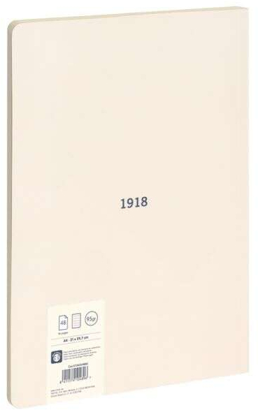 Imagen extra Milan Serie 1918 Libreta Encolada Formato A4 Pautado 7mm - 48 Hojas de 95 gr/m2 - Microperforado - Tapa Blanda - Beige