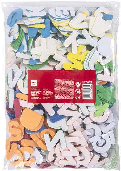 Imagen extra Apli Formas Goma Eva Adhesivas Letras 500 uds