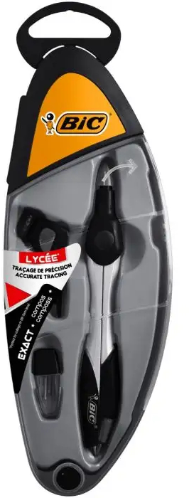 Bic Exact Compas para Portaminas o Lapiz - Cuerpo de Metal. Color aleatorio