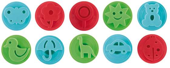 Imagen extra Apli Kids Paint & Fun Pack de 10 Sellos de Goma EVA para Estampacion - Formas y Colores Surtidos