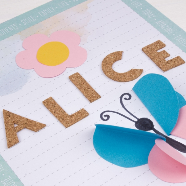 Imagen extra Apli Pack de 52 Letras de Corcho Adhesivas - Scrapbooking - Marron