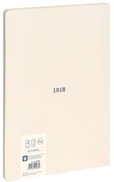 Imagen extra Milan Serie 1918 Libreta Encolada Formato A4 Cuadricula 5x5mm - 48 Hojas de 95 gr/m2 - Microperforado - Tapa Blanda - Beige