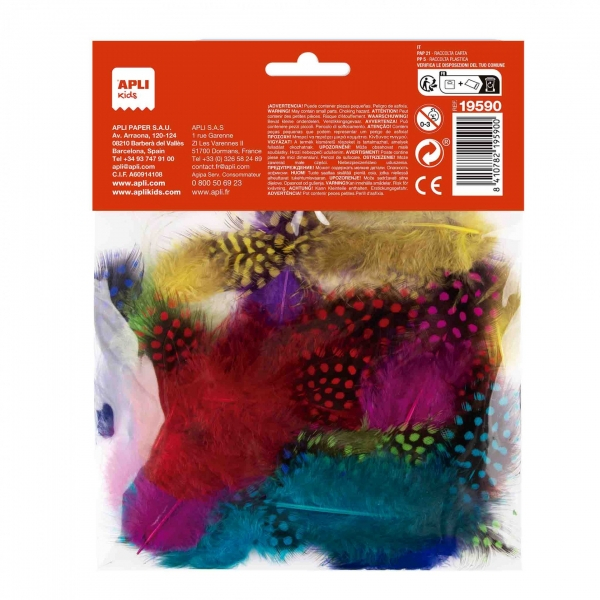 Imagen extra Apli Bolsa de Plumas Surtidas - y Decoracion - Colores Surtidos