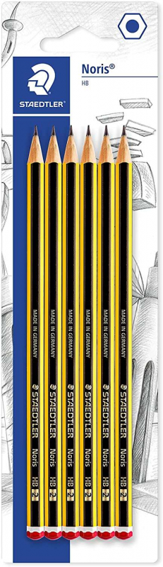 PACK 6 Lapices Staedtler Noris 120 HB (Dureza estandar)