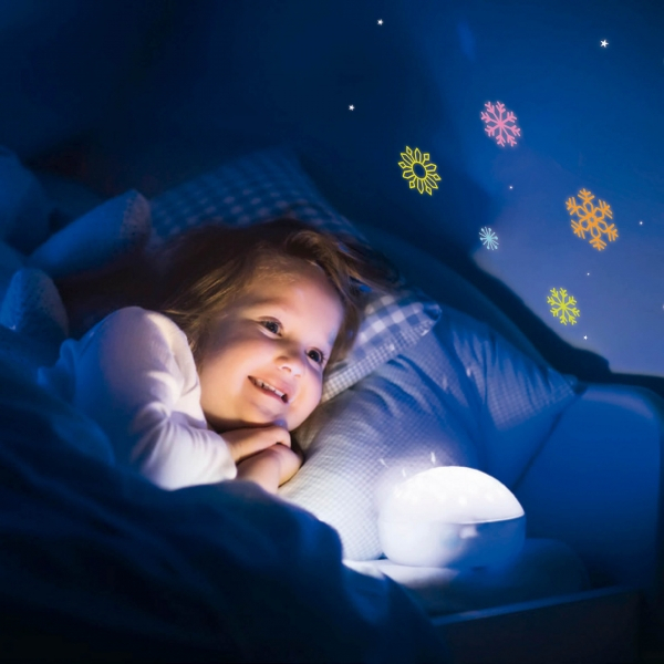 Imagen extra Apli Copos de Nieve Luminiscentes 3D - Plastico Solido - Brillan en la Oscuridad - Adhesivo Permanente - Diseños y Tamaños Surtidos