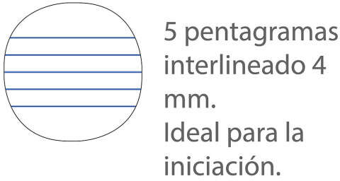 Imagen extra Oxford Libreta de Musica Grapada Formato A5 Apaisado 10 Hojas - 5 Pentagramas Interlineado de 4mm - Tapa Blanda - Naranja