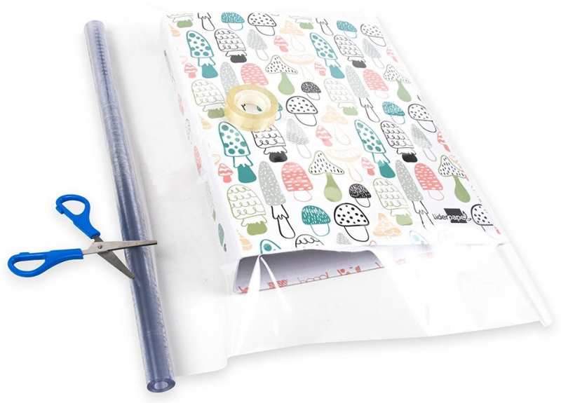 Imagen extra Rollo plastico forralibros 0,45 x 5 metros ECONOMICO