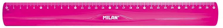 Milan Regla Flexible de 30cm - Rosa 