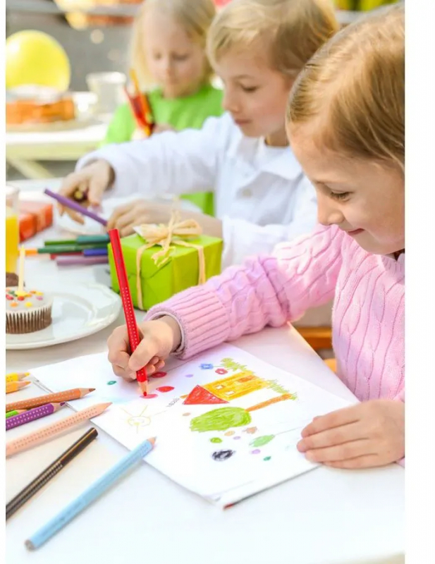 Imagen extra Faber-Castell Jumbo Grip Pack de 12 Lapices de Colores Triangulares con Grip de Agarre