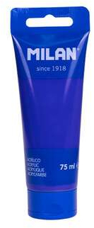 Milan Tubo de Pintura Acrilica 75ml Azul Marino