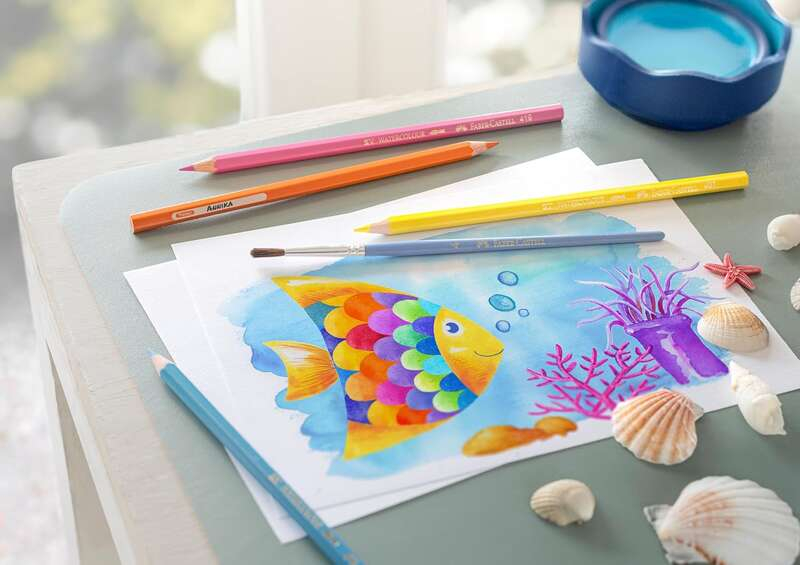 Imagen extra Faber-Castell Classic Colour Acuarelable Pack de 48 Lapices de Colores Hexagonales Acuarelables + Pincel 