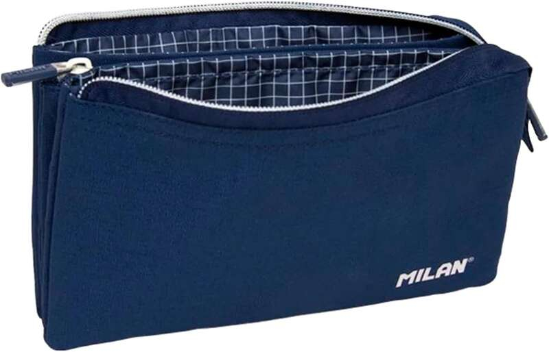 Imagen extra Milan Serie 1918 Estuche Portatodo 5 Compartimentos - 22x12x4cm - Azul Oscuro