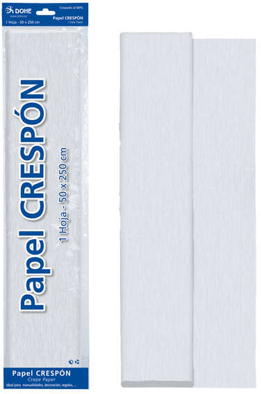 Papel Crespon DOHE de 30g. Hoja de 50x250cm (Papel pinocho crepe)