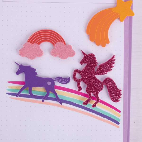 Imagen extra Apli Kids Bolsa de 40 Formas de Goma EVA Adhesivas - 8 Diseños Diferentes - Medidas de 3 a 6cm - Colores Surtidos