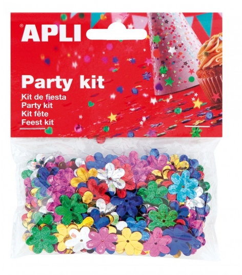 Apli Bolsa de Confeti con Forma de Flor - Colores Surtidos