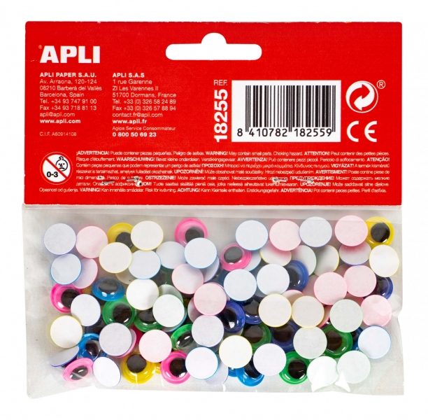 Imagen extra Apli Ojos Moviles Adhesivos - Amarillo