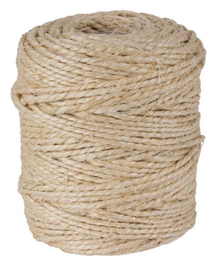 Apli Bobina de Cuerda de Sisal - Alta Resistencia - Peso Ligero - Ideal para Jardineria, Bricolaje y Manualidades - Apta para Alimentos - Marron