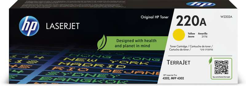 HP W2202A Amarillo Toner Original 220A
