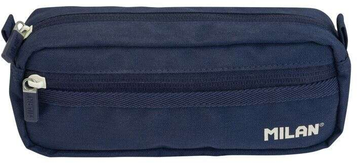 Milan Serie 1918 Estuche Portatodo Rectangular 2 Compartimentos - 21x8,5x6,1cm - Azul Oscuro