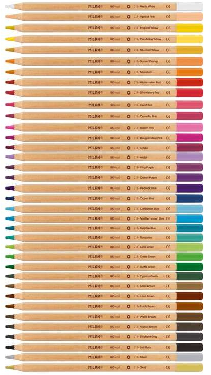 Imagen extra Milan Pack de 36 Lapices Hexagonales de Colores