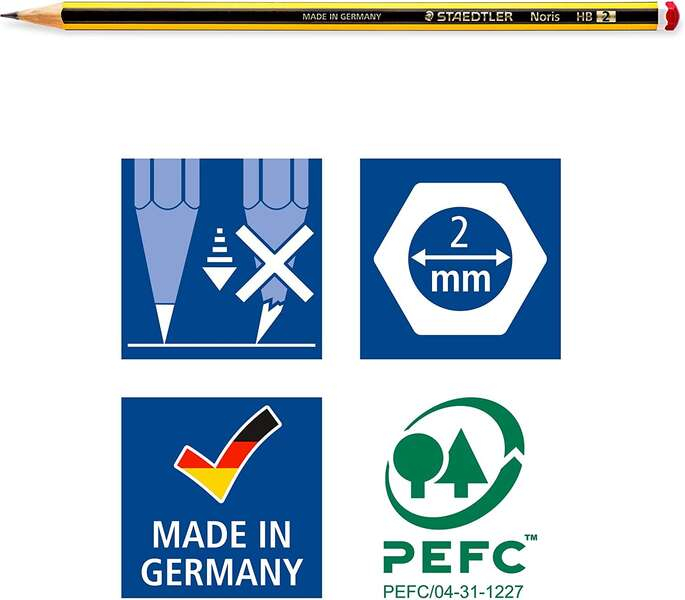 Imagen extra PACK 3 Lapices Staedtler Noris 120 HB (estandar)