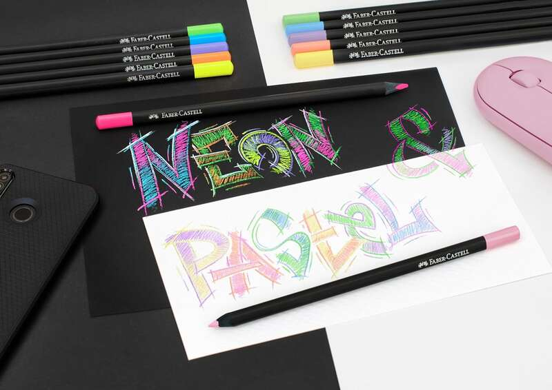 Imagen extra Faber-Castell Black Edition Pack de 12 Lapices de Colores Neon+Pastel 