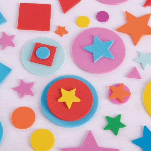 Imagen extra Apli Kids Bolsa de 500 Formas de Goma EVA - Formas, Tamaños y Colores Surtidos