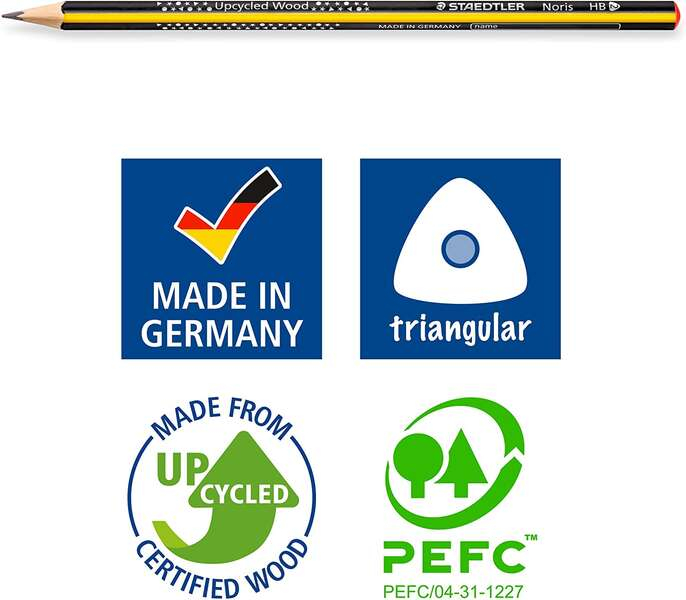 Imagen extra PACK 3 Lapices Staedtler Noris 183 Triangulares HB (dureza estandar)