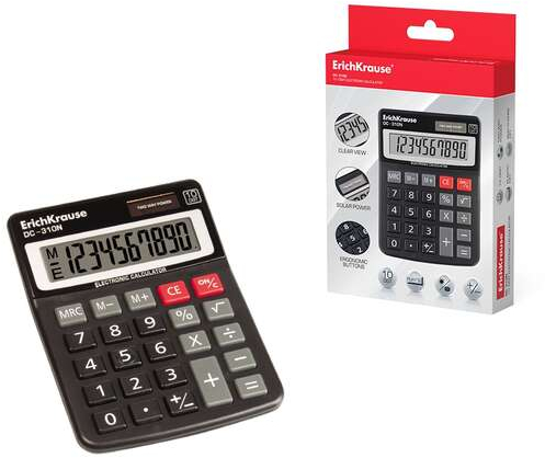 Imagen extra Calculadora ECONOMICA de Sobremesa 10 Digitos DC-310N (10x13cm aprox)
