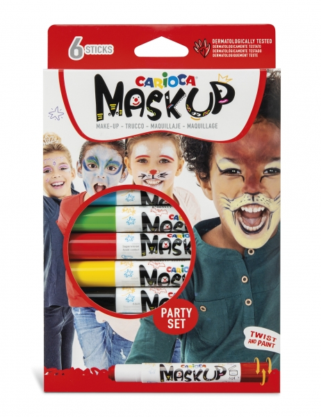 Carioca Mask Up Pack de 6 Colores para la Piel en Barra - Lavables (Incluye tutorial)