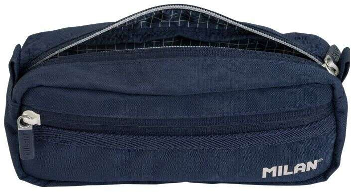 Imagen extra Milan Serie 1918 Estuche Portatodo Rectangular 2 Compartimentos - 21x8,5x6,1cm - Azul Oscuro