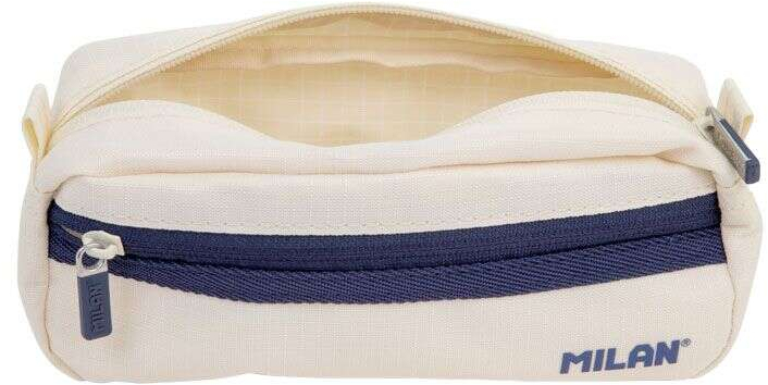 Imagen extra Milan Serie 1918 Estuche Portatodo Rectangular 2 Compartimentos - 21x8,5x6,1cm - Beige