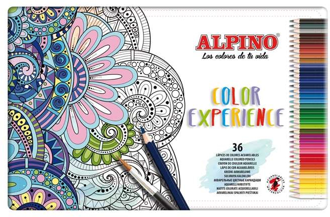 Alpino Color Experience Pack de 36 Lapices Acuarelables